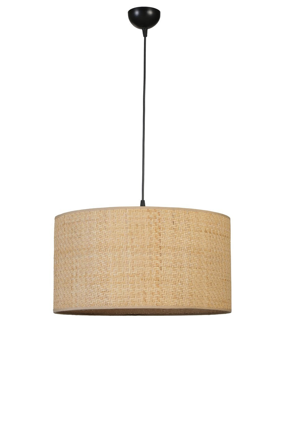 Candeeiro de Teto - 70 cm - Dourado, Preto, Bege - Metal