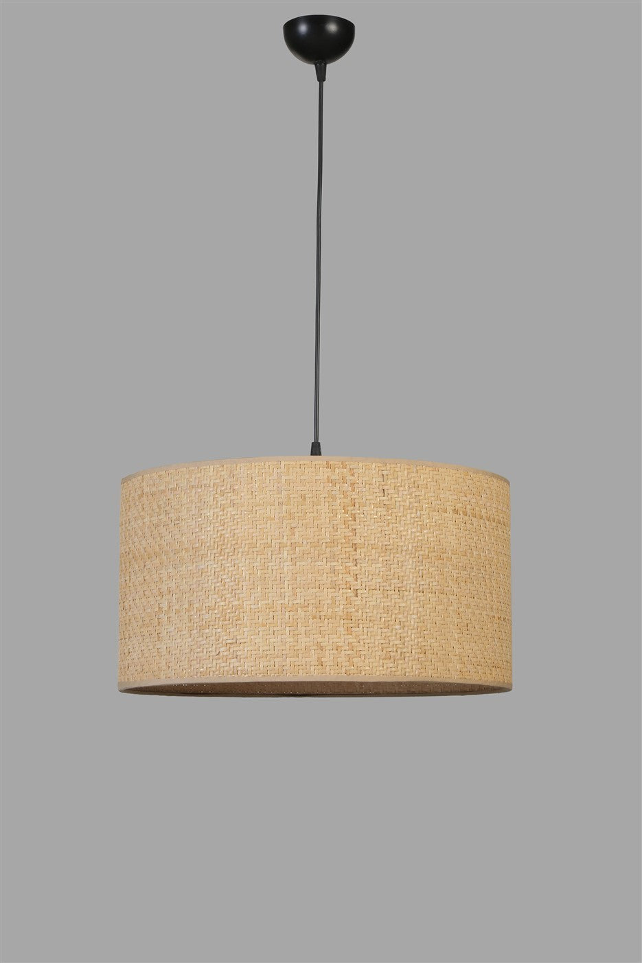 Candeeiro de Teto - 70 cm - Dourado, Preto, Bege - Metal