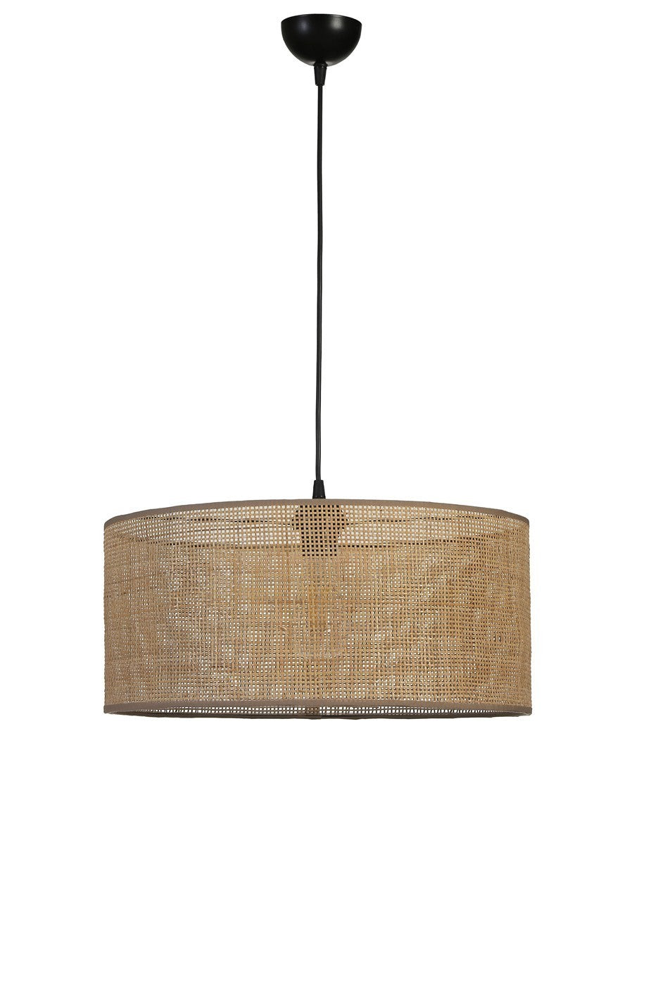 Candeeiro de Teto – 45 cm diâmetro – Dourado, Preto, Bege – Metal