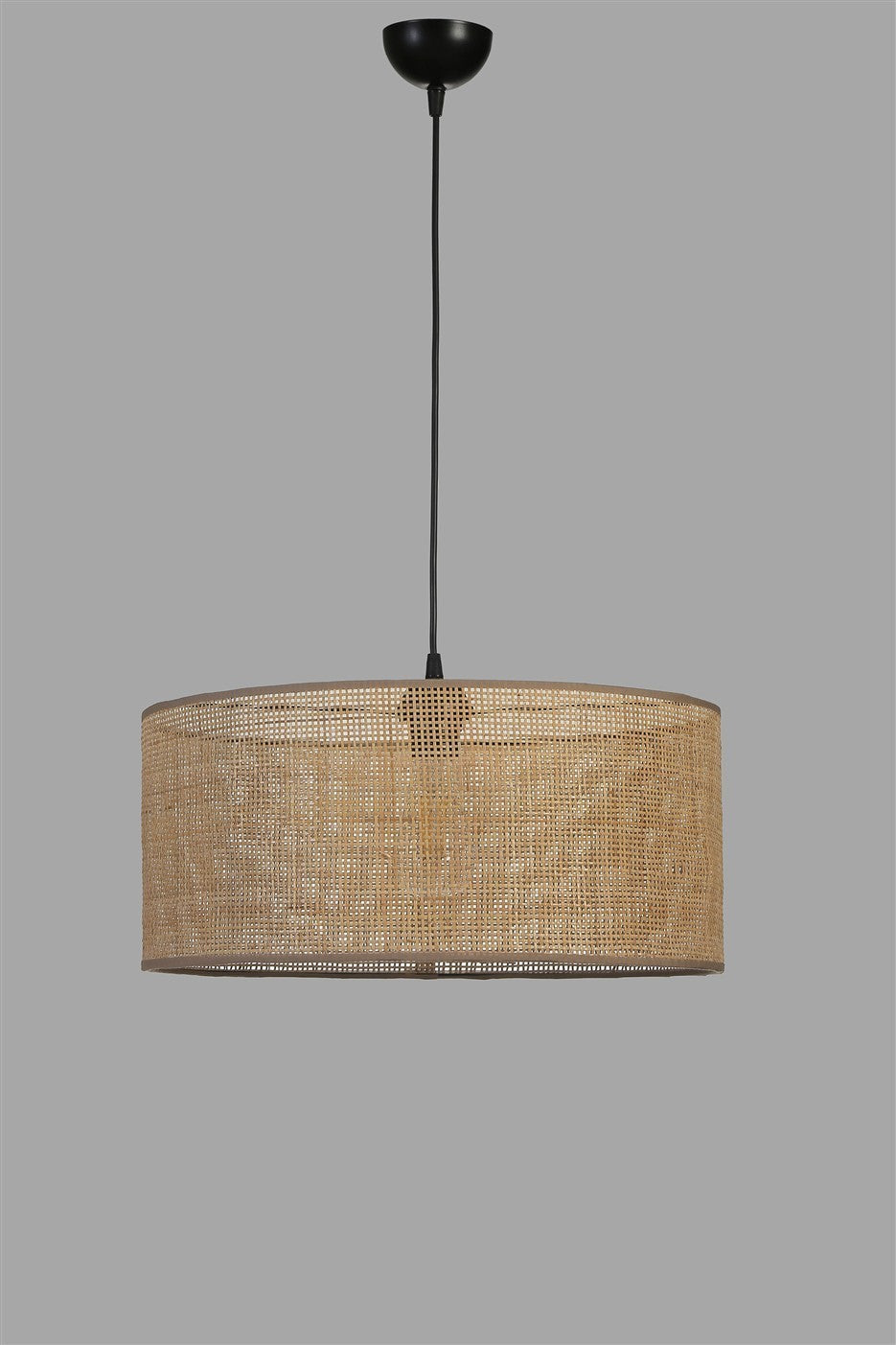 Candeeiro de Teto – 45 cm diâmetro – Dourado, Preto, Bege – Metal