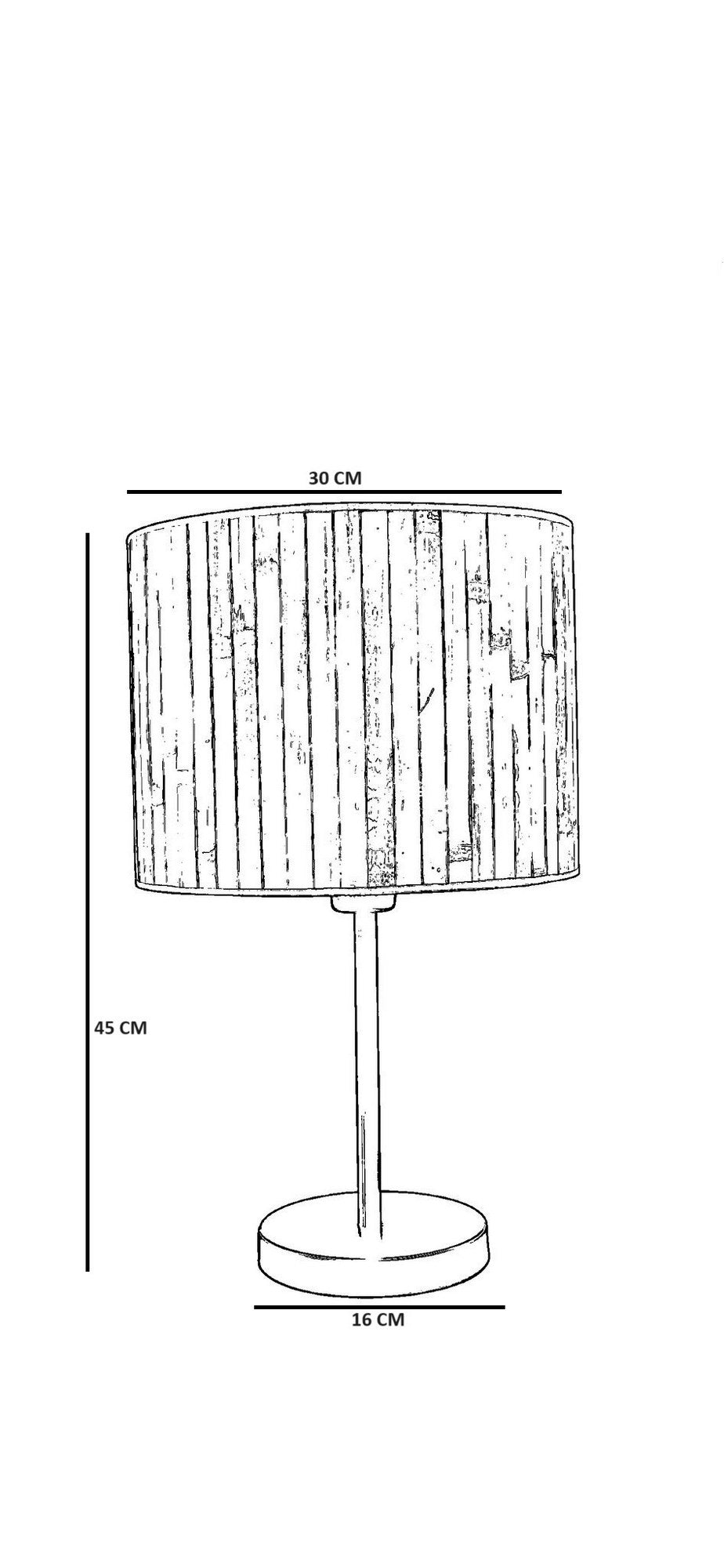 Conjunto de Candeeiro e Abajur – Ø45 h:20 cm (Candelabro), Ø30 h:25 cm (Candeeiro de Mesa) – Creme – Metal e Tecido