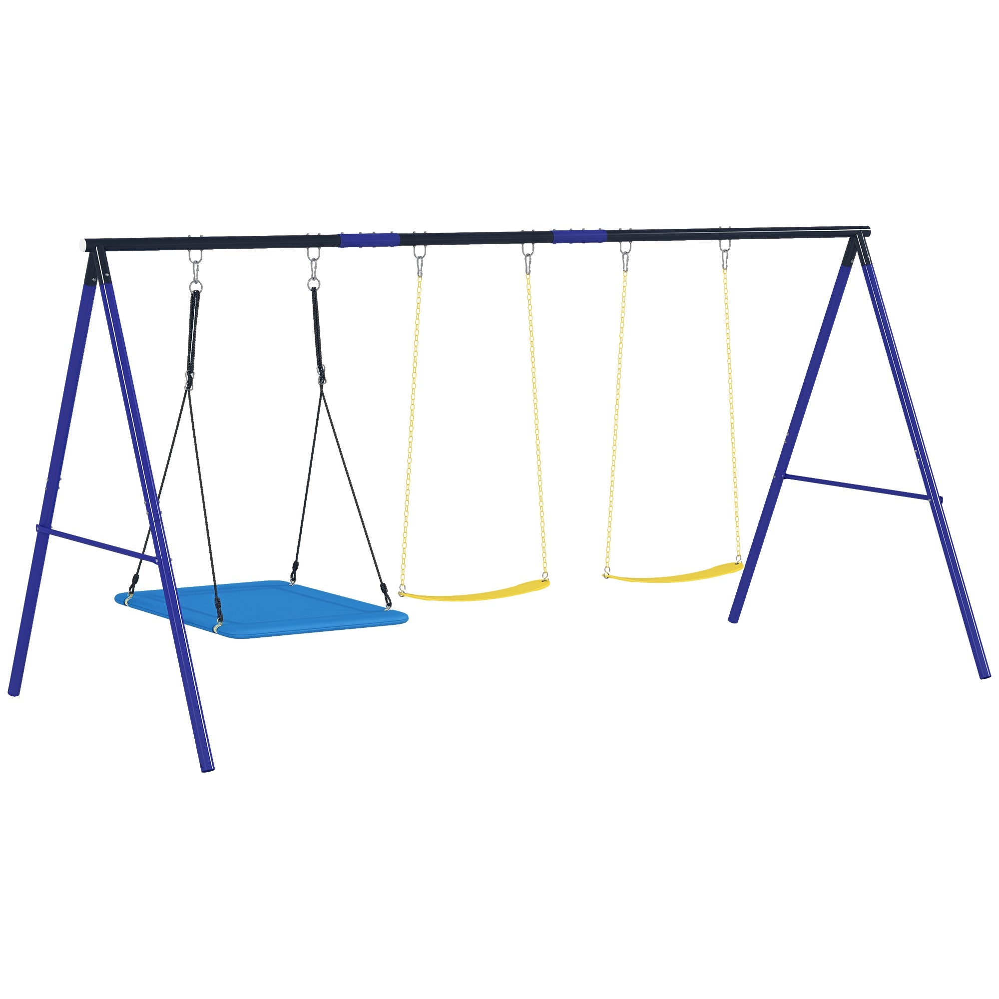 Conjunto de Baloiços para Crianças Multicor 365x180x184 cm