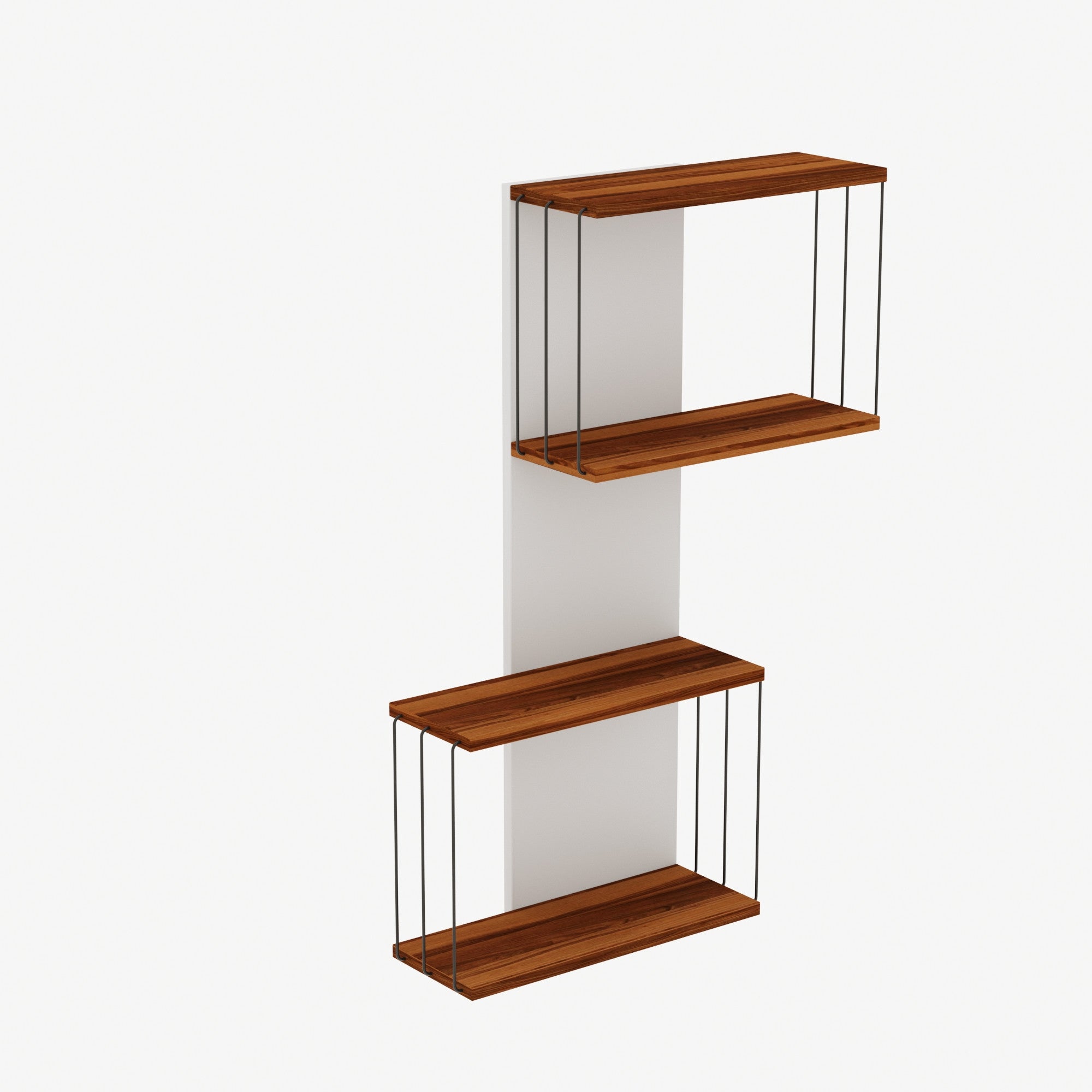 Prateleira de parede moderna, cor pinho, 65 x 96 x 19 cm | Painel de partículas 100% revestido de melamina, 18 mm de espessura | Solução de armazenamento elegante e funcional para qualquer ambiente
