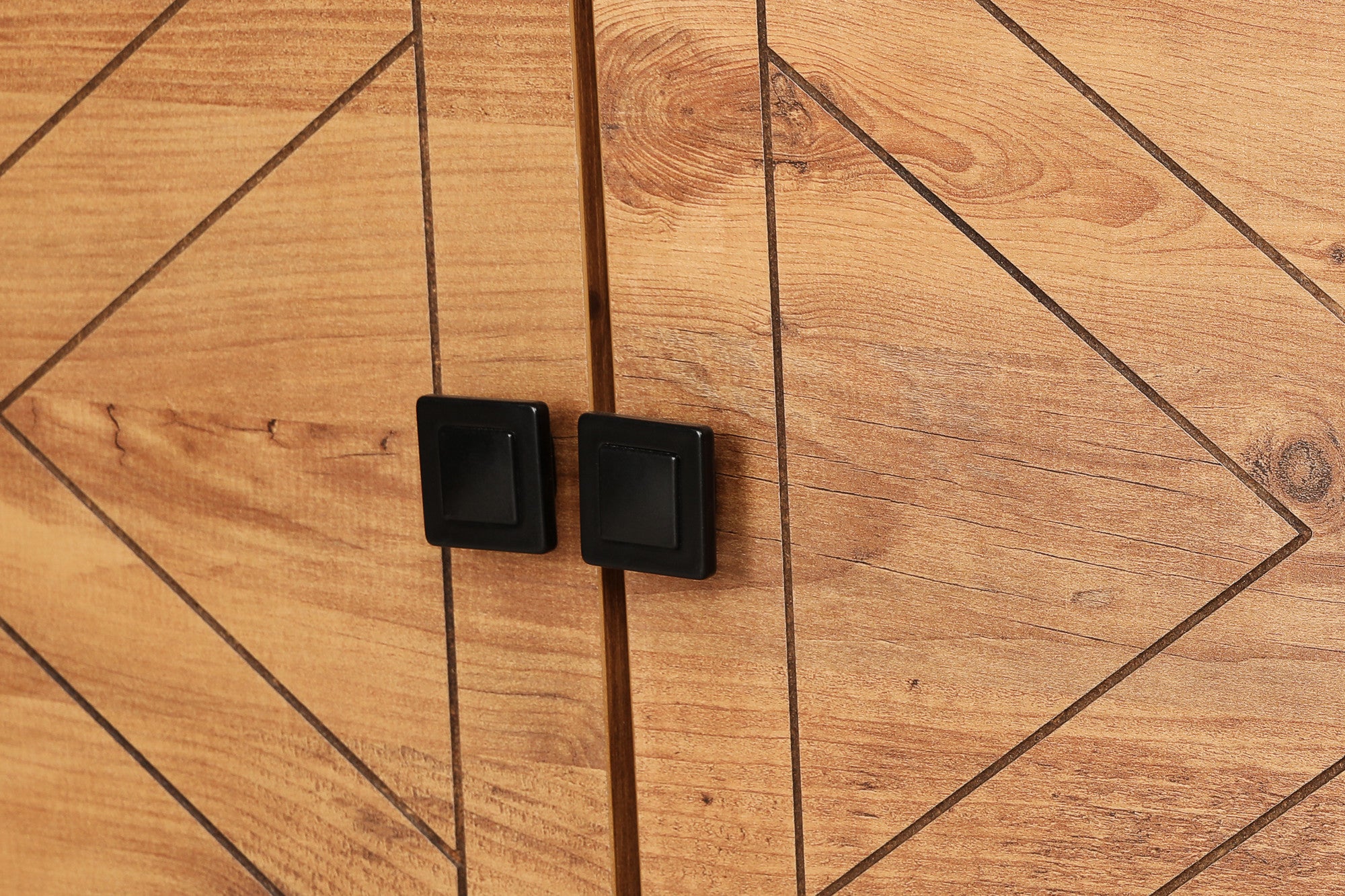 Móvel de TV rústico, cor pinho, 100 cm x 53,5 cm x 35 cm | Painel de partículas 100% revestido em melamina, 18 mm de espessura | Montável na parede, várias prateleiras, pés de plástico