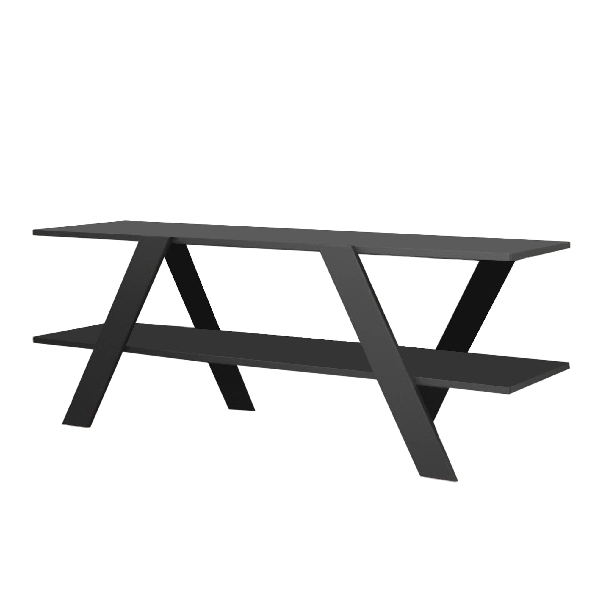 Suporte de TV escandinavo, antracite, 120 x 45 x 33,1 cm | Painel de partículas 100% revestido de melamina, 18 mm de espessura | Montável na parede, design elegante e funcional