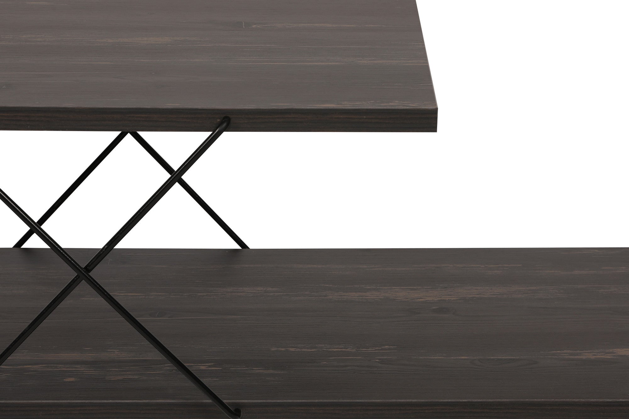 Suporte de TV industrial, marrom escuro, 120 cm x 30 cm x 40 cm | Painel de partículas 100% revestido de melamina, pernas de ferro, várias prateleiras | Design elegante e funcional