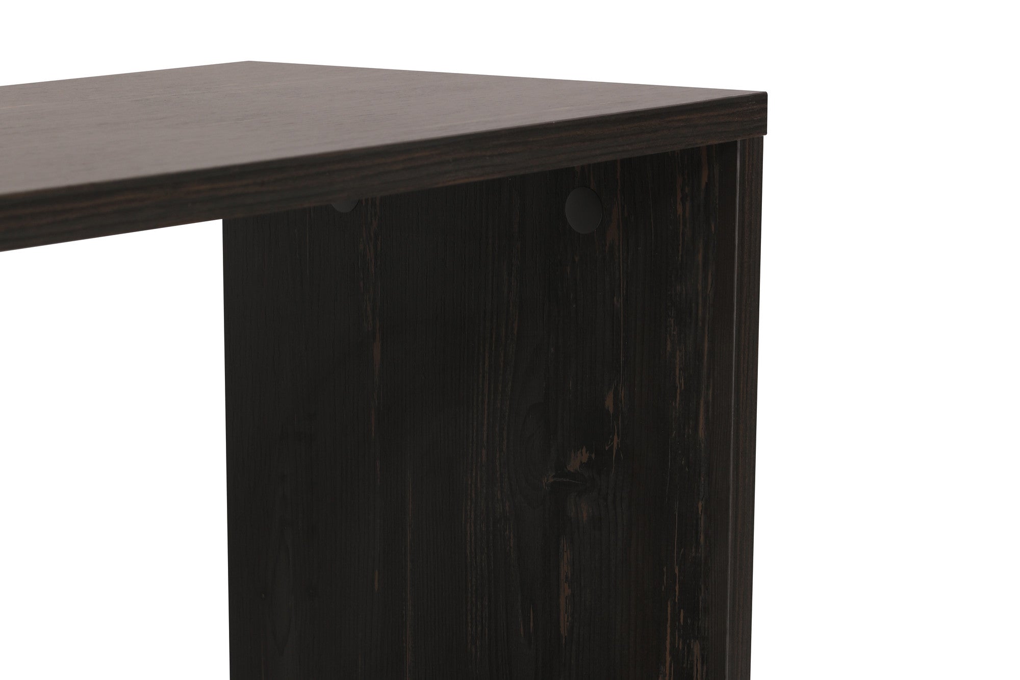 Suporte de TV industrial, marrom escuro, 120 x 40 x 30 cm | Painel de partículas 100% revestido de melamina, 18 mm de espessura | Várias prateleiras para armazenamento com estilo