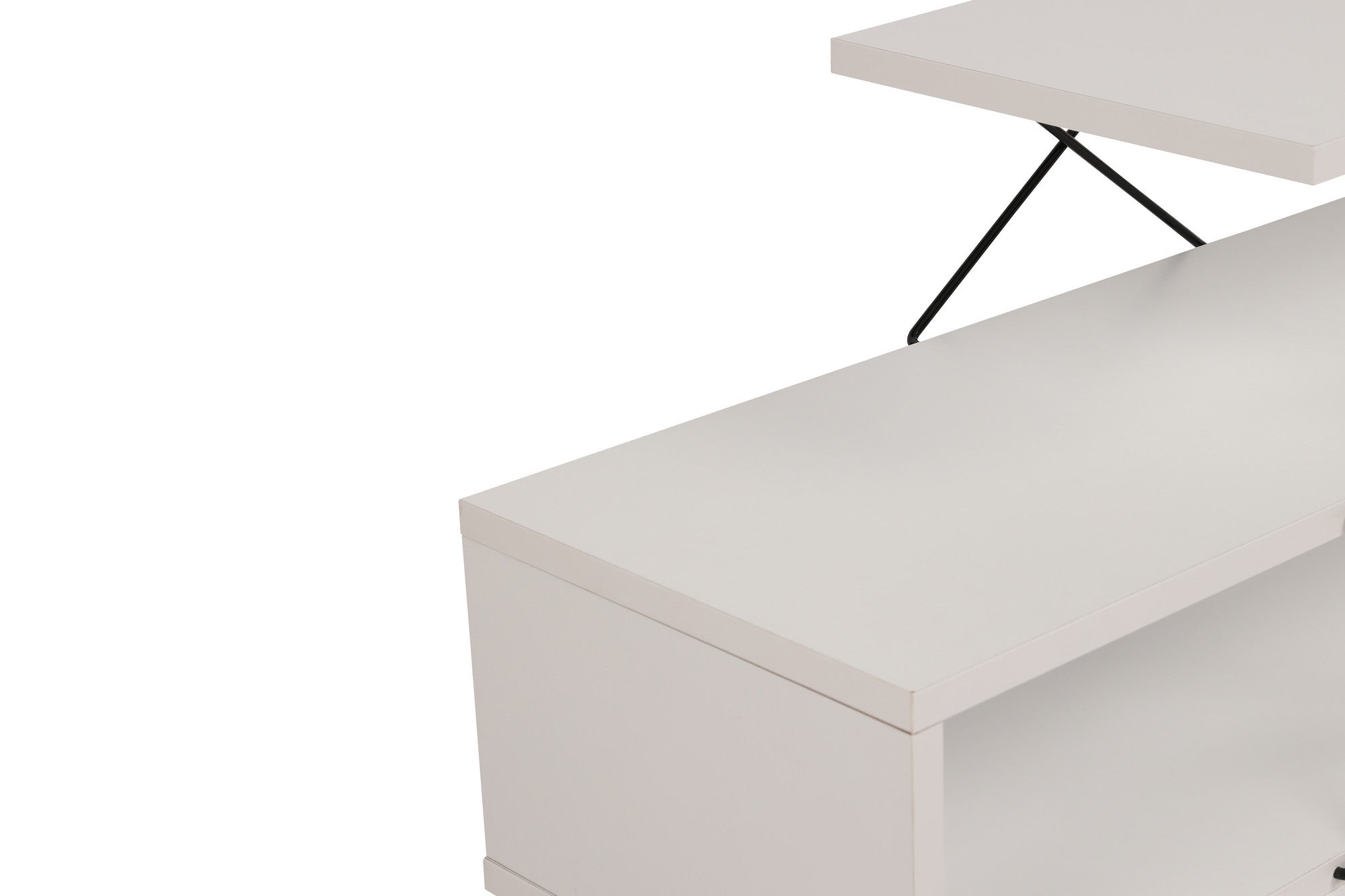 Suporte de TV elegante, branco, 120 cm de largura, 40 cm de altura, 30 cm de profundidade | Painel de partículas 100% revestido de melamina, 18 mm de espessura | Várias prateleiras para salas de estar modernas