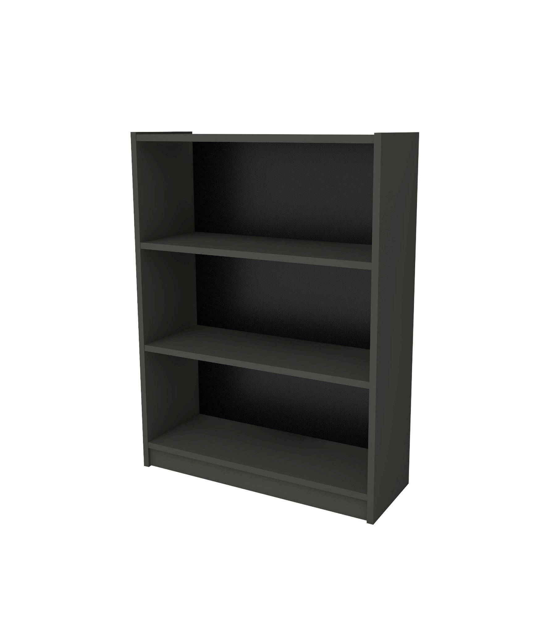 Estante elegante em cinza escuro, 80 cm x 106 cm x 28 cm | Painel de partículas 100% revestido em melamina, 18 mm de espessura | Montável na parede, perfeita para espaços modernos