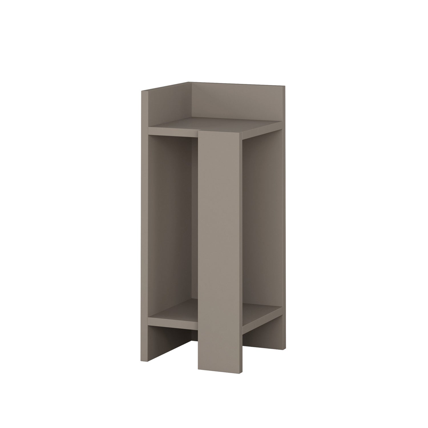 Criado-mudo moderno em tom mocha claro, 25 x 60 x 27 cm | Painel de partículas 100% revestido em melamina, 18 mm de espessura | Elegante e funcional para decoração de casa e hotel