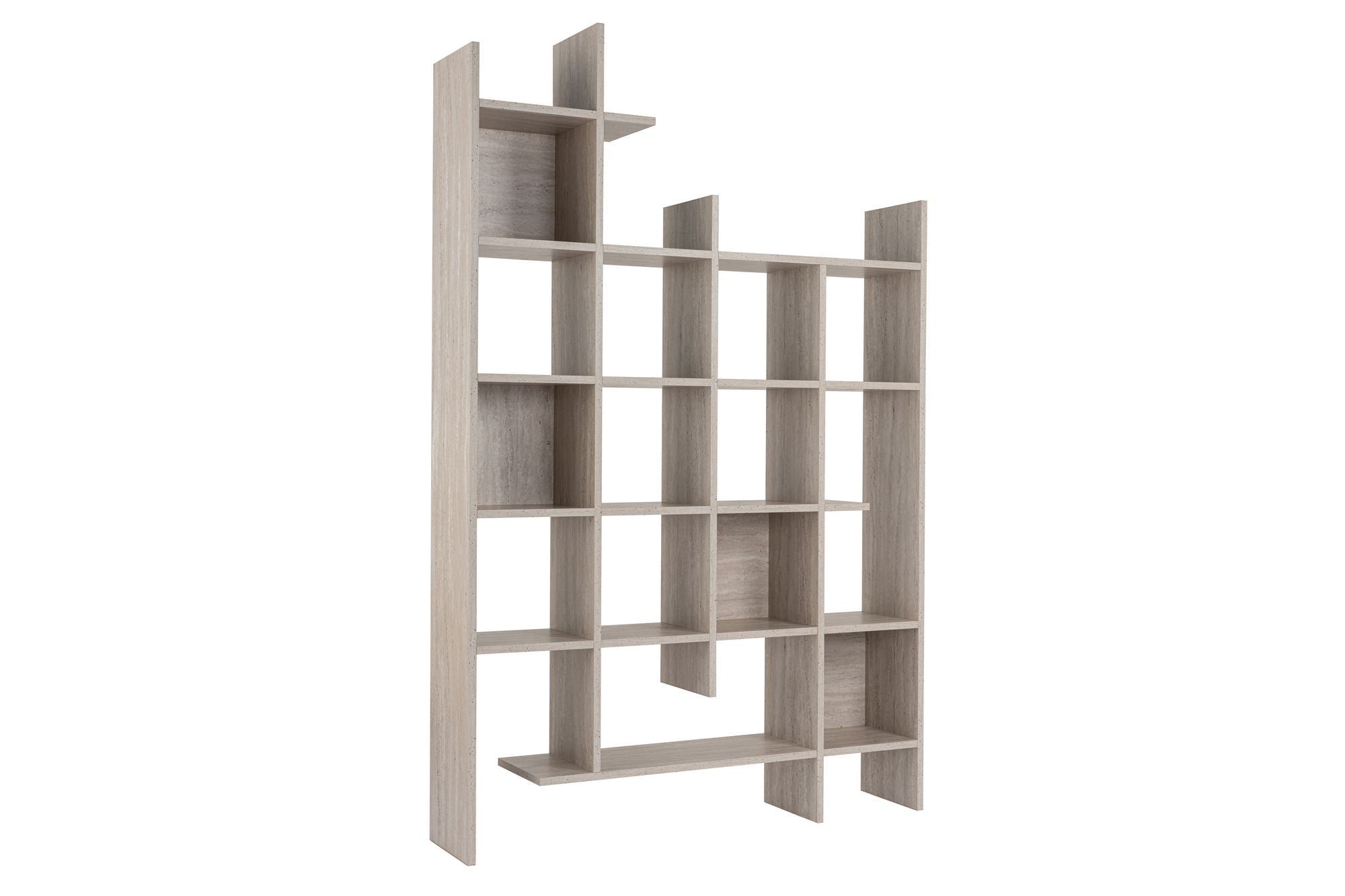 Estante de livros-Manco-Travertino