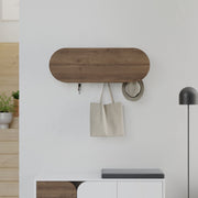 Cabide de parede estiloso, cor Hitit, 84 cm | Painel de partículas 100% revestido em melamina, ferro metálico | Dobradiças com fechamento suave, capacidade para 5 kg