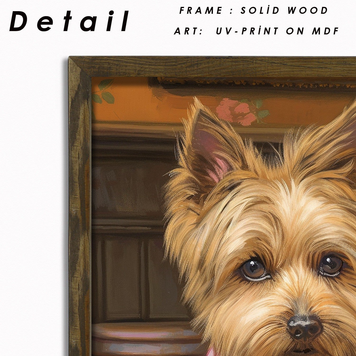 Quadro Decorativo MDF Emoldurado Multicolor AI001 - 35x47cm Madeira de Abeto