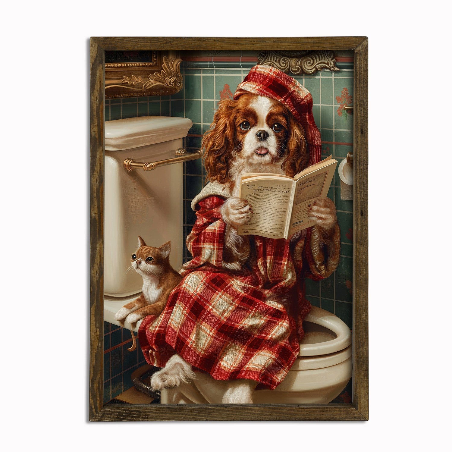 Quadro Decorativo MDF Emoldurado Multicolor AI009 - 35x47cm Moldura Abeto