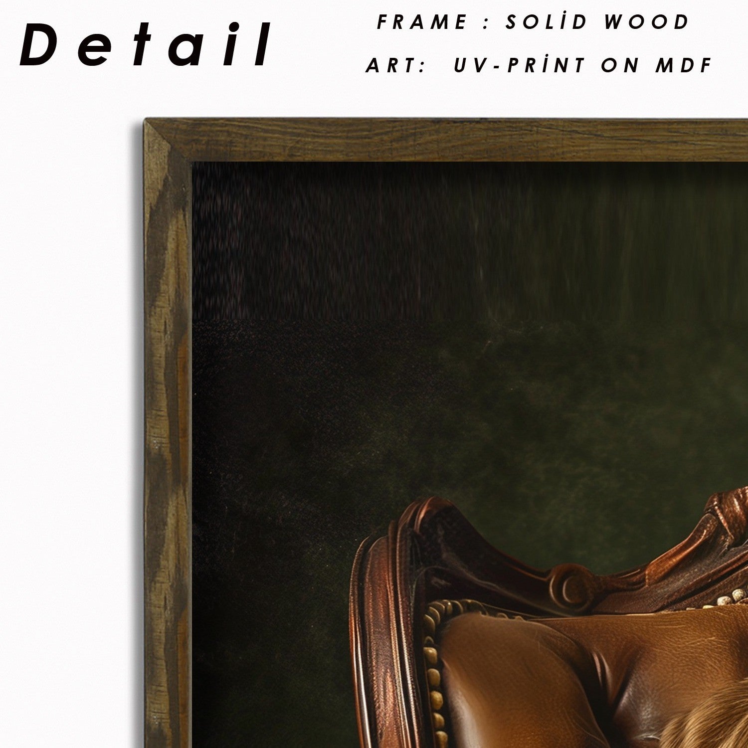 Quadro Decorativo MDF Emoldurado Multicolor 35x47cm - Arte Moderna para Decoração de Interiores