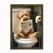 Quadro Decorativo MDF Emoldurado Multicolor AI037 - 35x47cm com Moldura em Abeto