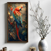 Quadro Decorativo MDF Emoldurado Multicolor 25x50cm - Arte Moderna para Decoração de Interiores