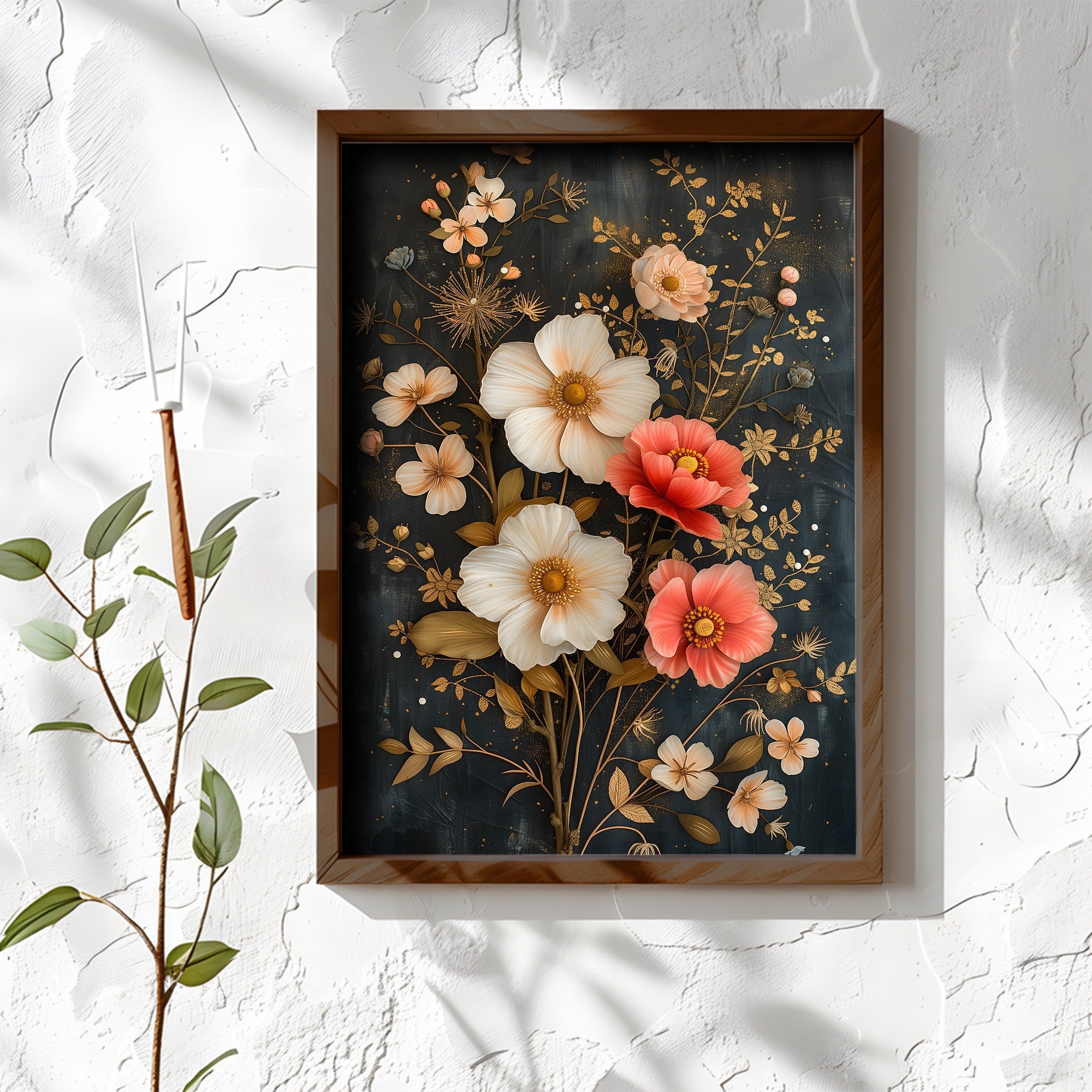 Quadro Decorativo MDF Emoldurado Multicolor AI139 - 35x47cm com Moldura em Abeto