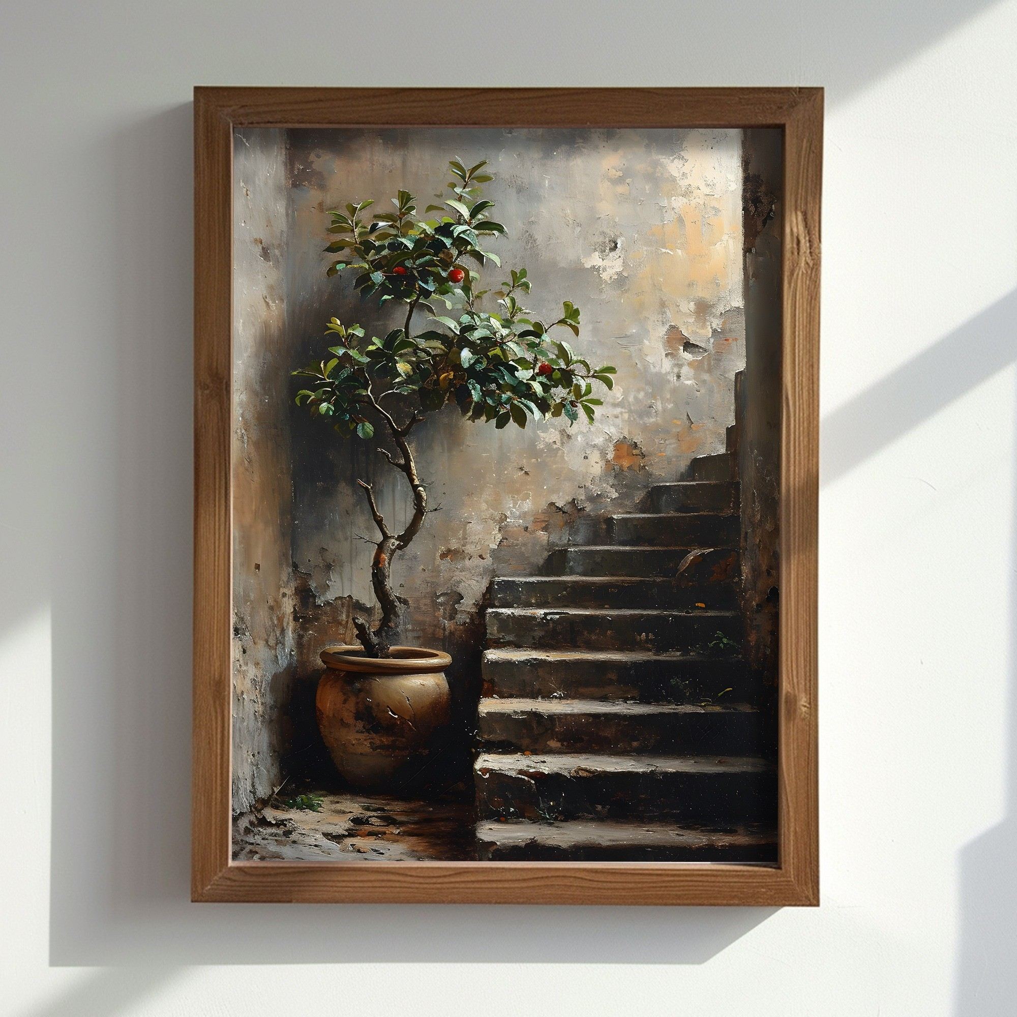 Quadro Decorativo MDF Emoldurado AI141 Multicolor 35x47cm - Arte Moderna para Decoração de Interiores