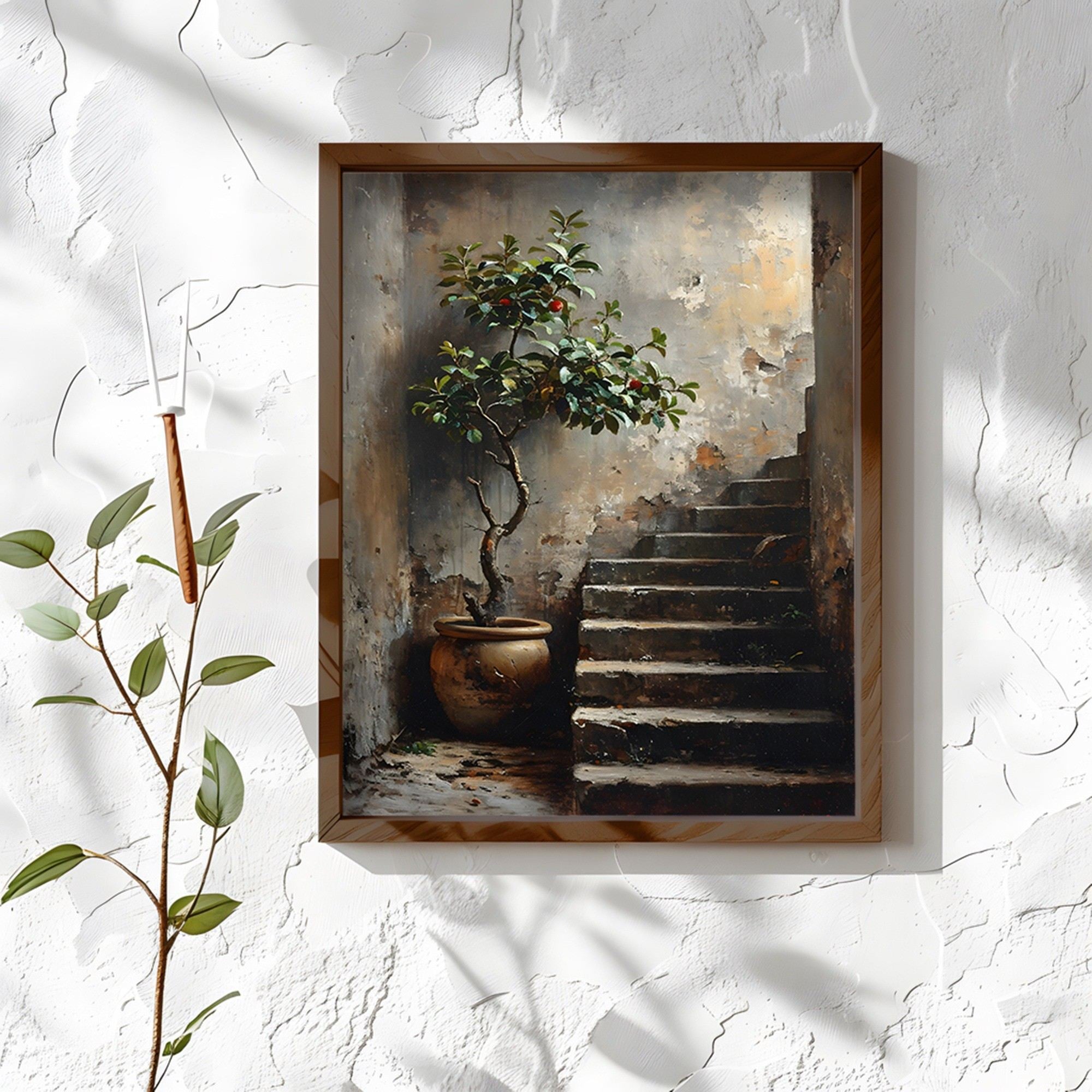 Quadro Decorativo MDF Emoldurado AI141 Multicolor 35x47cm - Arte Moderna para Decoração de Interiores