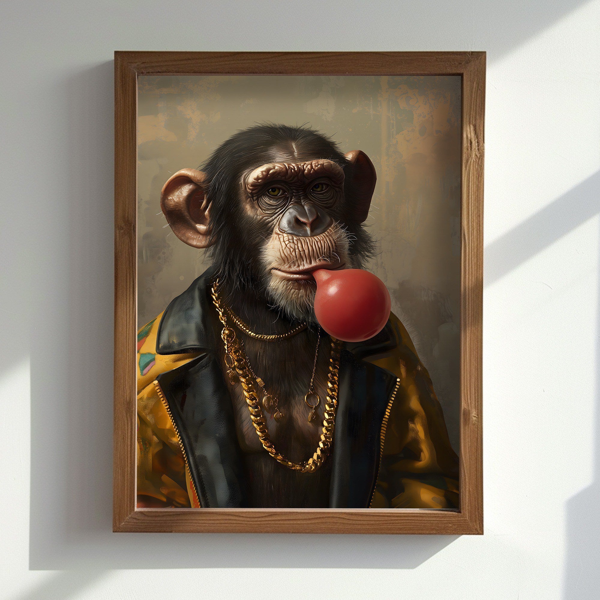 Quadro Decorativo MDF Emoldurado Multicolor AI157 - 35x47cm com Moldura em Abeto