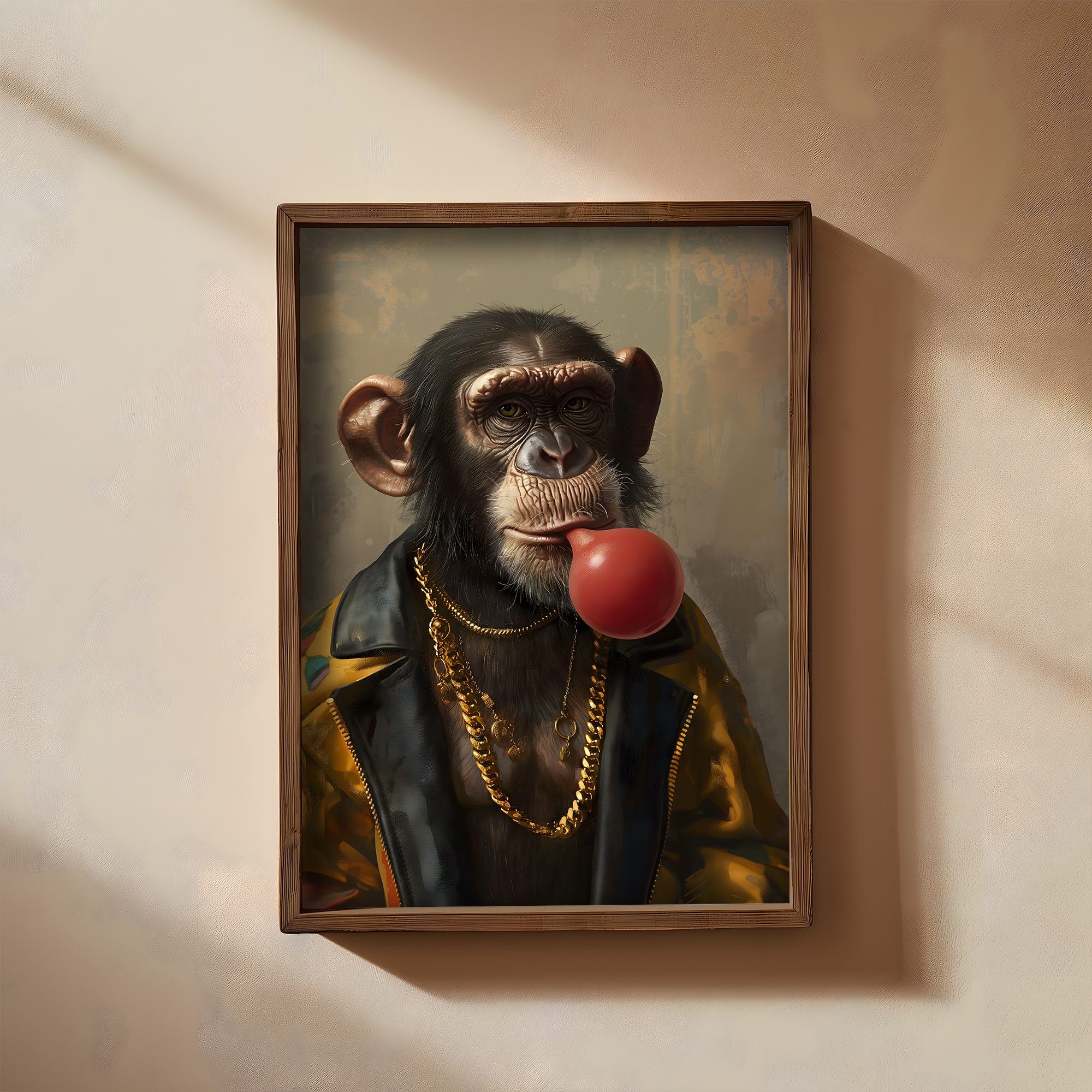 Quadro Decorativo MDF Emoldurado Multicolor AI157 - 35x47cm com Moldura em Abeto