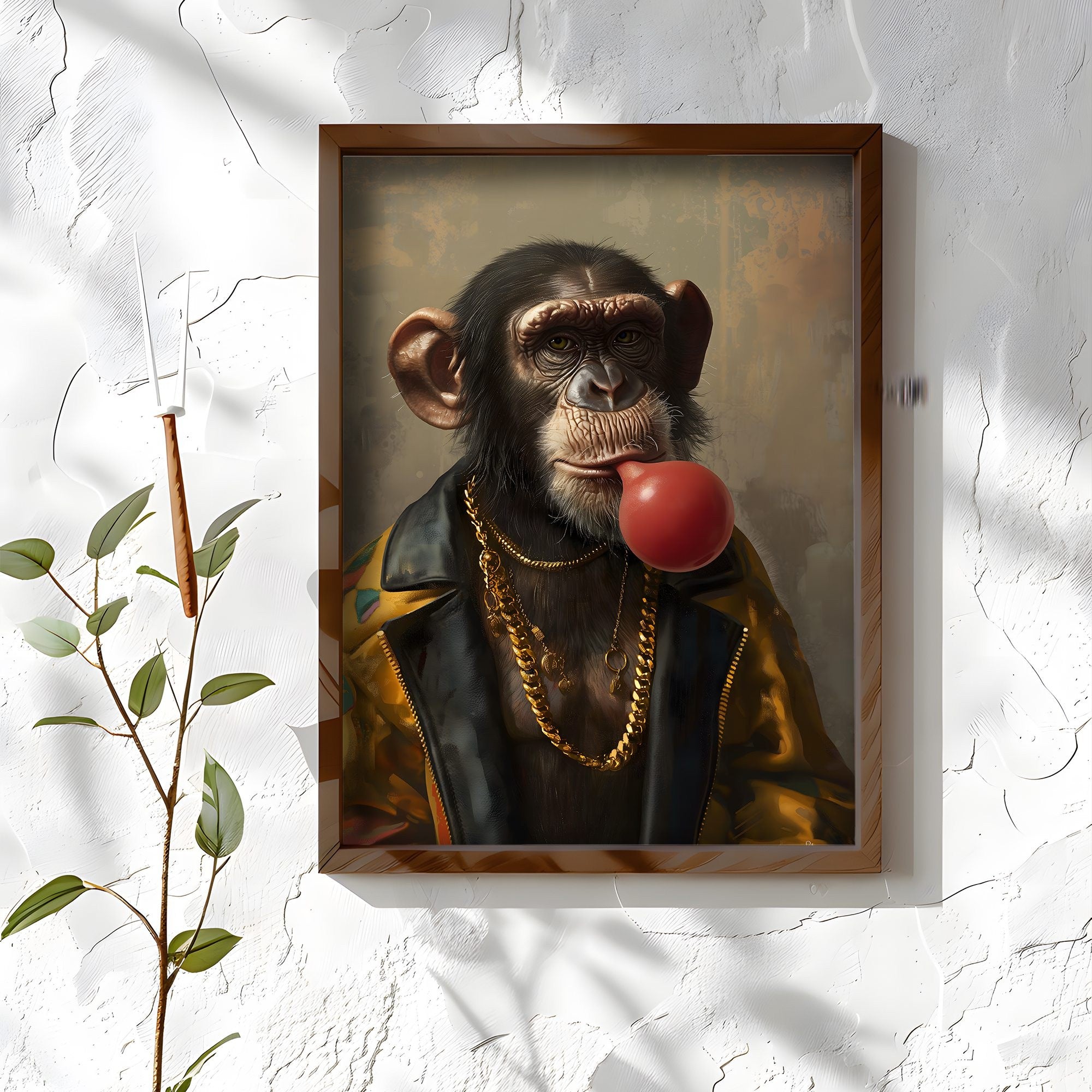 Quadro Decorativo MDF Emoldurado Multicolor AI157 - 35x47cm com Moldura em Abeto