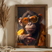 Quadro Decorativo MDF Emoldurado Multicolor AI158 - 35x47cm com Moldura em Abeto