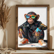 Quadro Decorativo MDF Emoldurado AI163 Multicolor 35x47cm - Arte Moderna para Decoração de Interiores