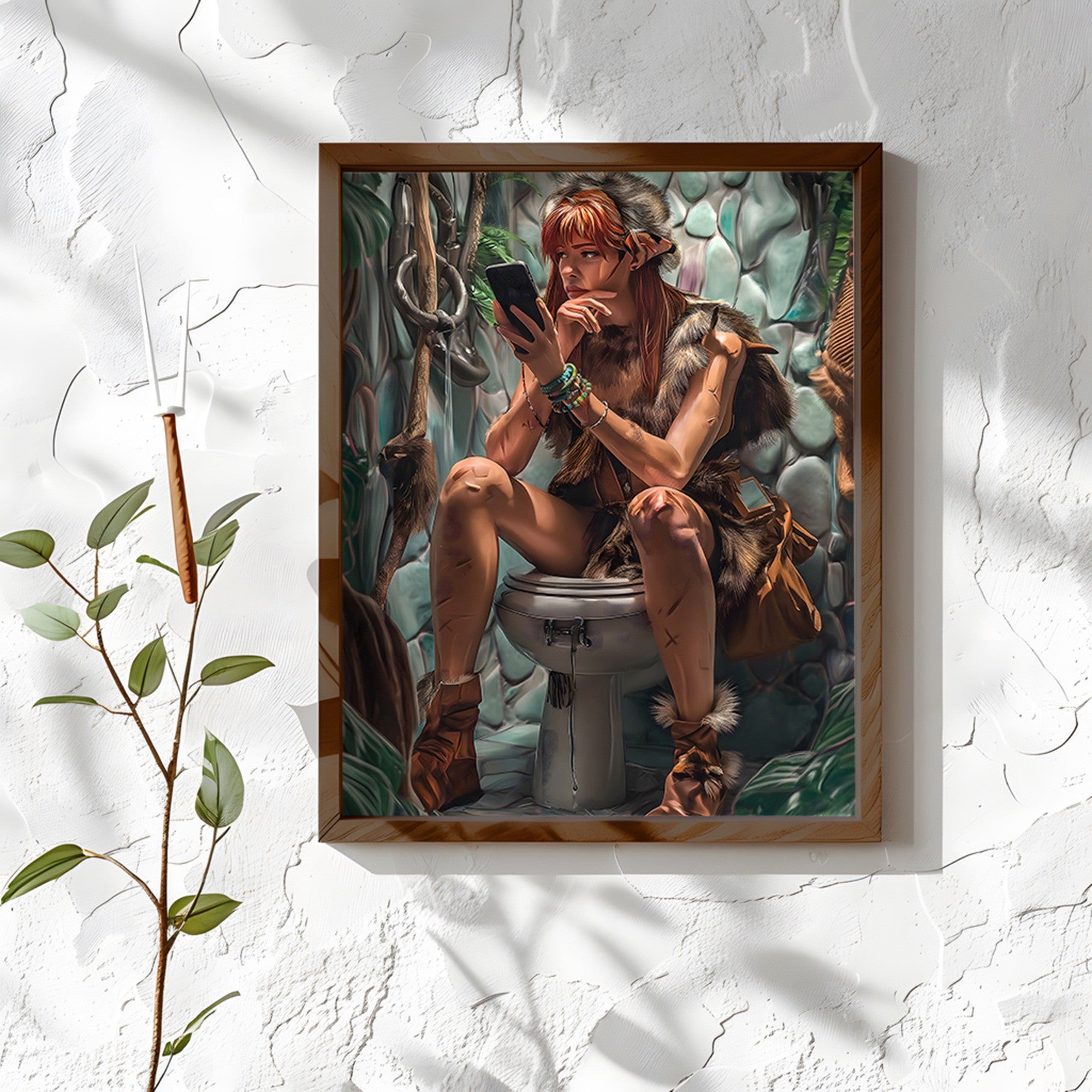 Quadro Decorativo MDF Emoldurado AI168 Multicolor 35x47cm - Arte Moderna para Decoração de Interiores