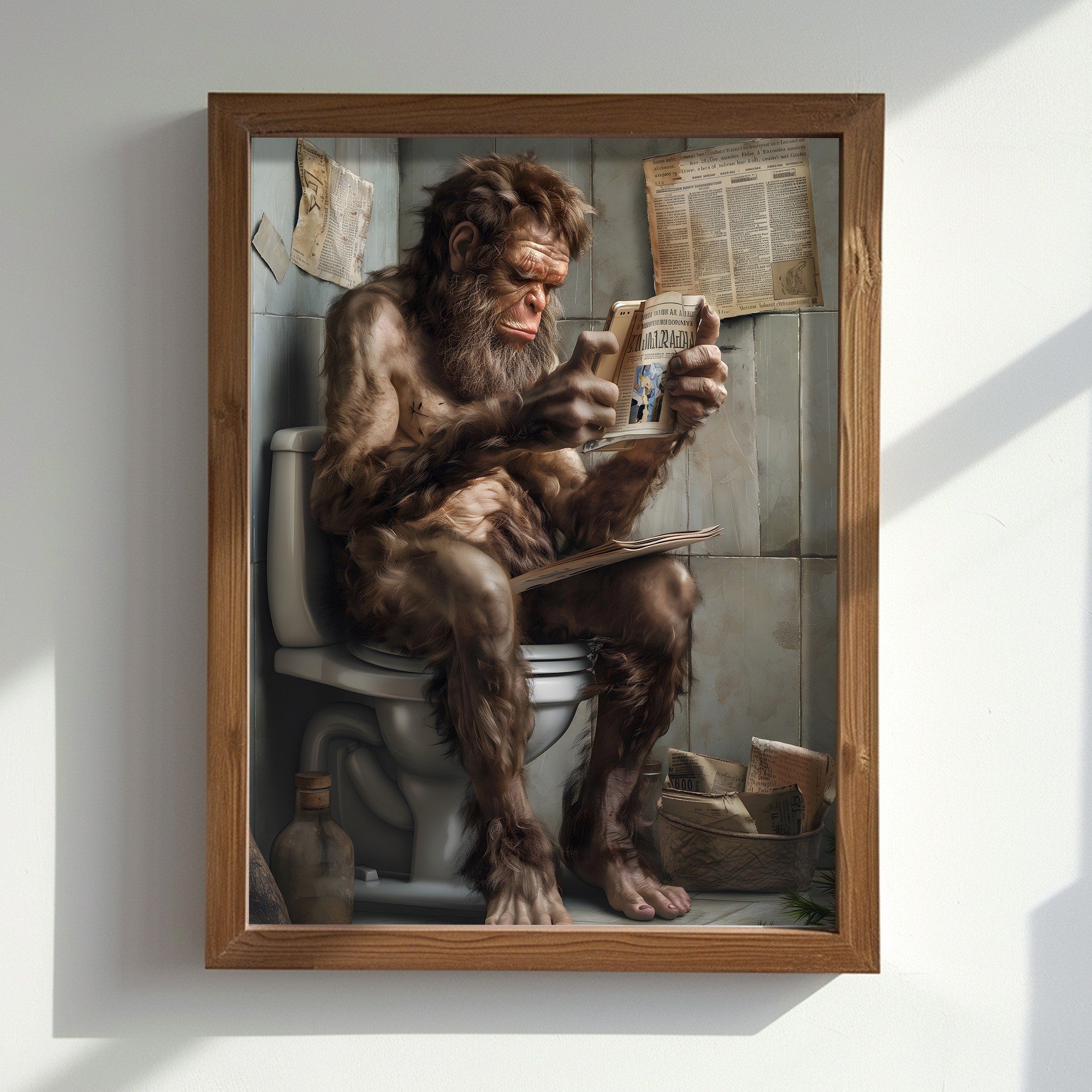 Quadro Decorativo MDF Emoldurado Multicolor AI172 - 35x47cm com Moldura em Abeto