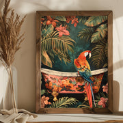 Pintura Decorativa em MDF com Moldura – 35 x 47 x 3,5 cm – MDF e Moldura de Abeto