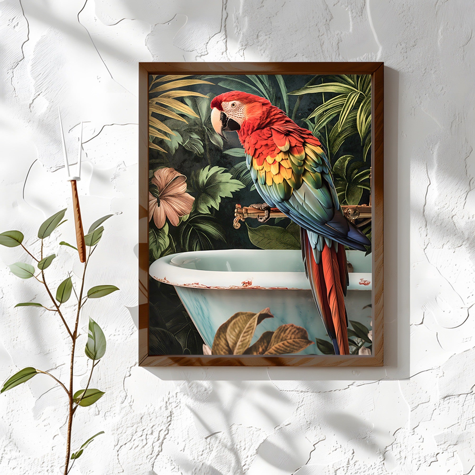Quadro Decorativo MDF Emoldurado AI179 Multicolor 35x47cm - Arte Moderna para Decoração de Interiores
