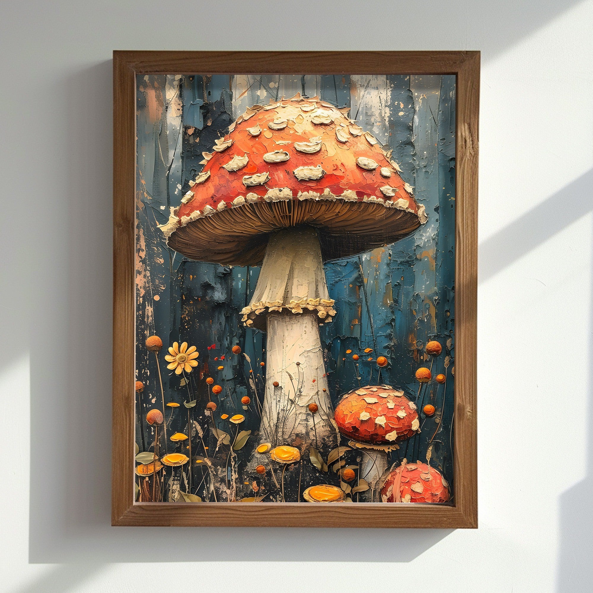 Quadro Decorativo MDF Emoldurado AI181 Multicolor 35x47cm - Arte Moderna para Decoração de Interiores