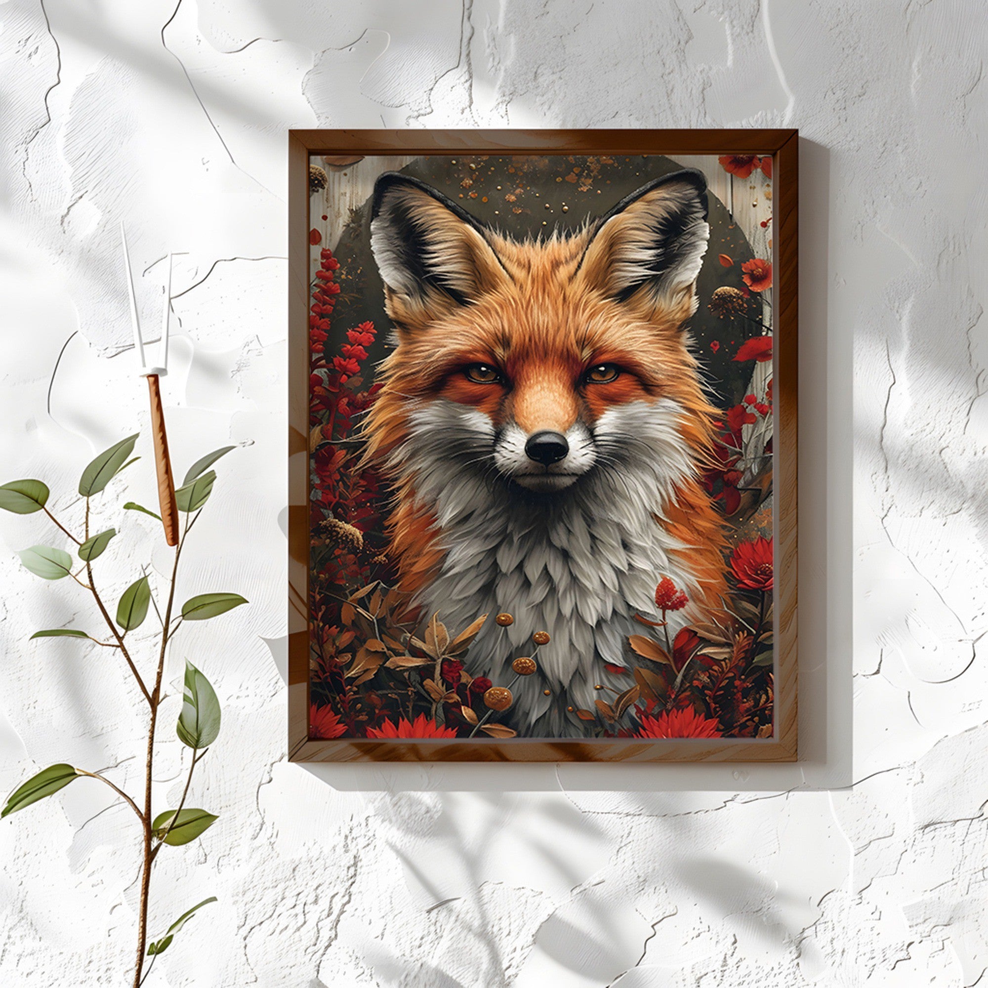 Quadro Decorativo MDF Emoldurado AI184 Multicolor 35x47cm - Arte Moderna para Decoração de Interiores