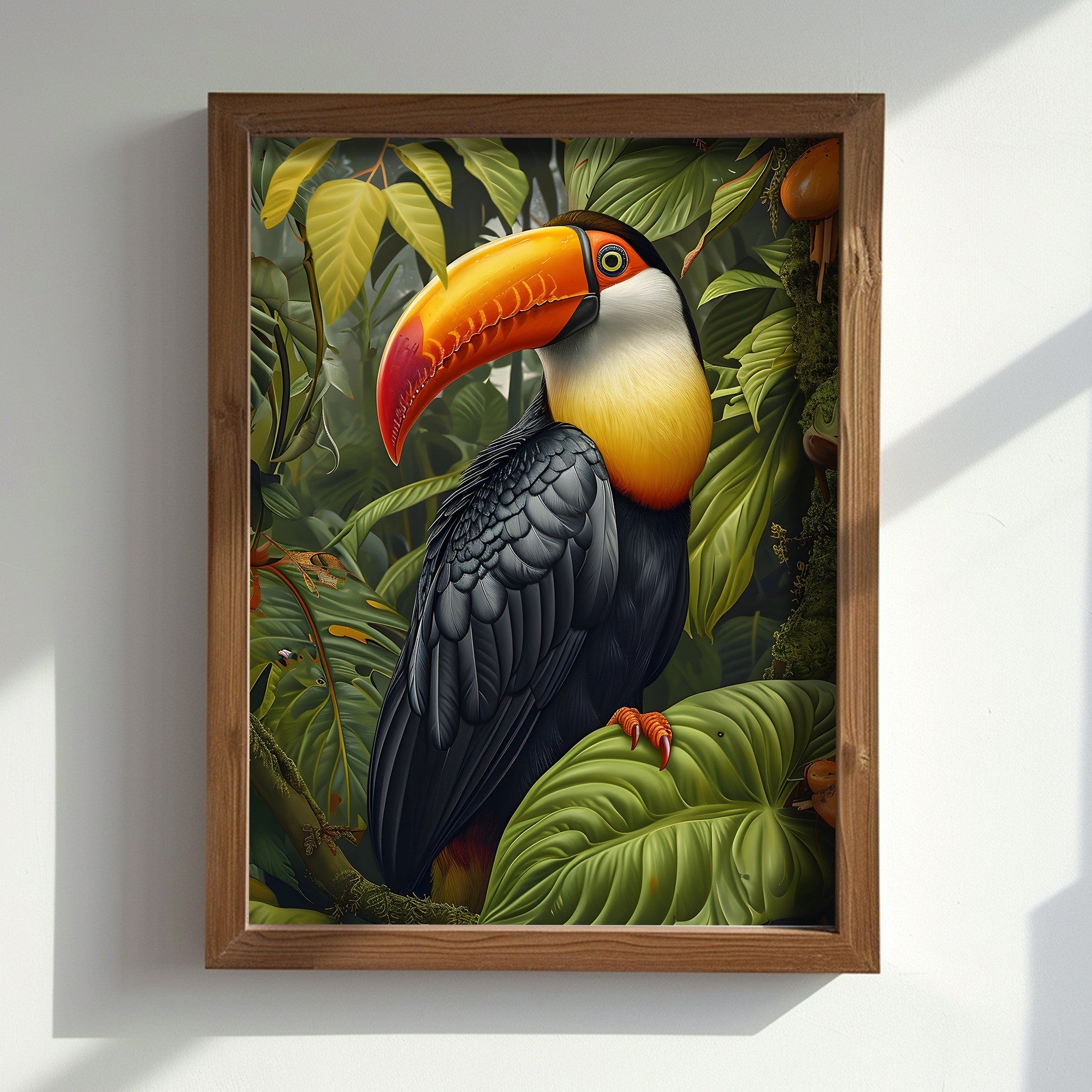 Quadro Decorativo MDF Emoldurado AI190 Multicolor 35x47cm - Arte Moderna para Decoração de Interiores