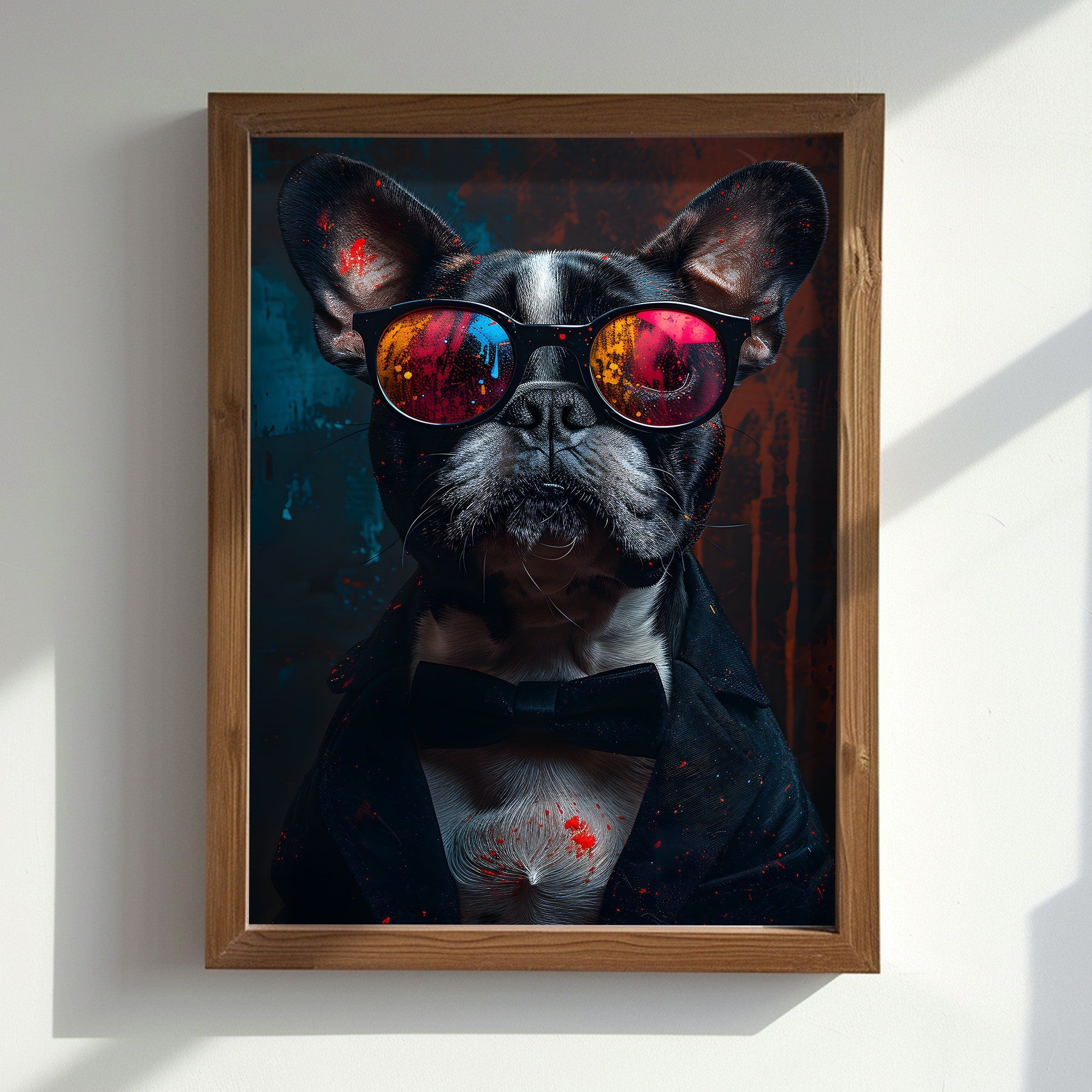 Quadro Decorativo MDF Emoldurado AI191 Multicolor 35x47cm - Arte Moderna para Decoração de Interiores