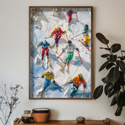 Quadro decorativo emoldurado – 50 x 70 cm – 100% MDF e moldura de abeto