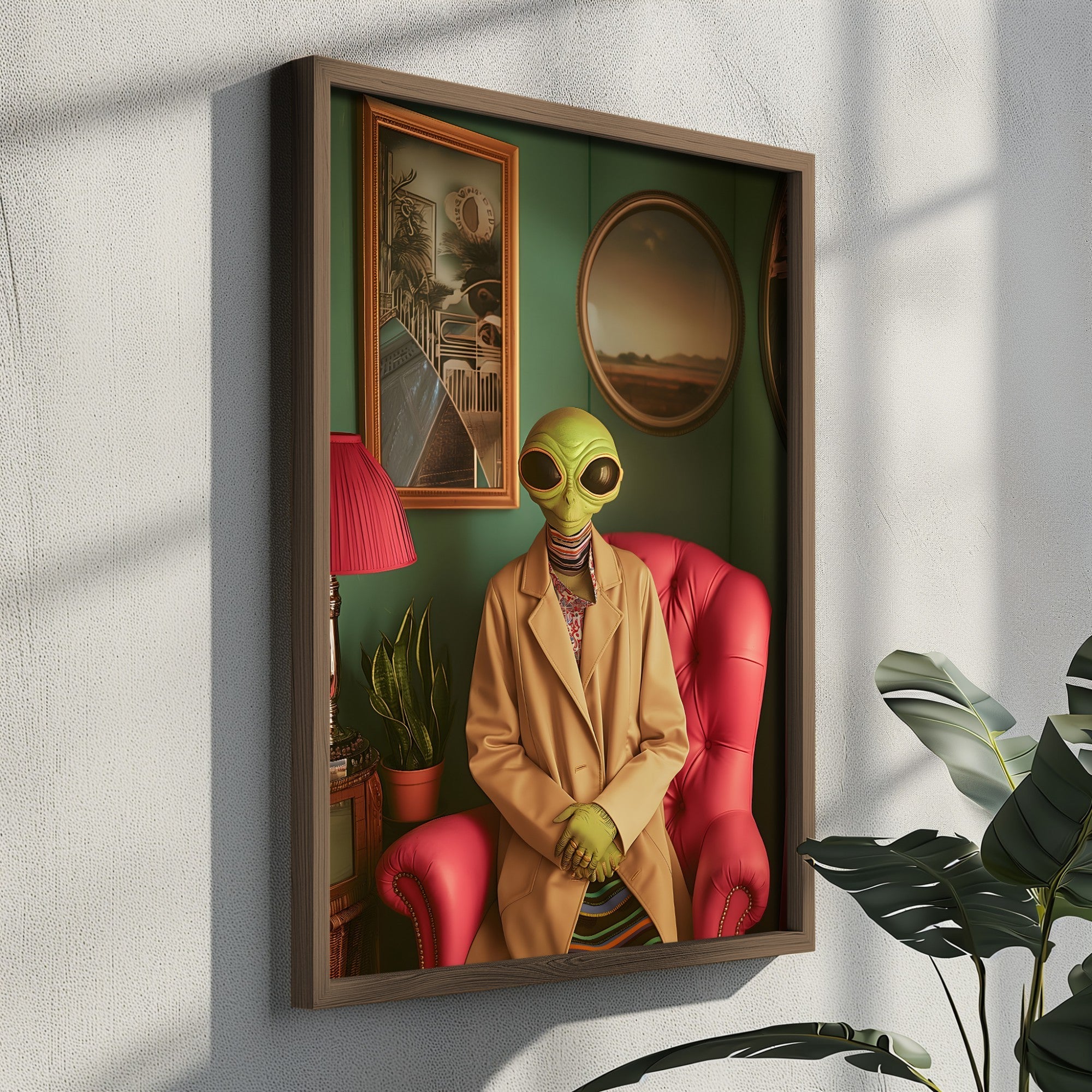 Quadro Decorativo MDF Multicolor com Moldura em Pinho - Impressão UV 16x23cm GE240-S