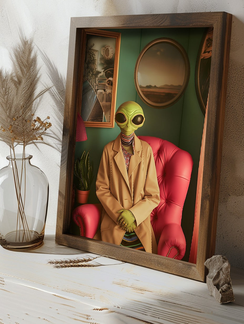 Quadro Decorativo MDF Multicolor com Moldura em Pinho - Impressão UV 16x23cm GE240-S