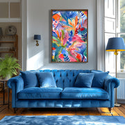 Quadro Decorativo MDF Emoldurado Multicolor 35x47cm - Impressão UV em Madeira de Pinho