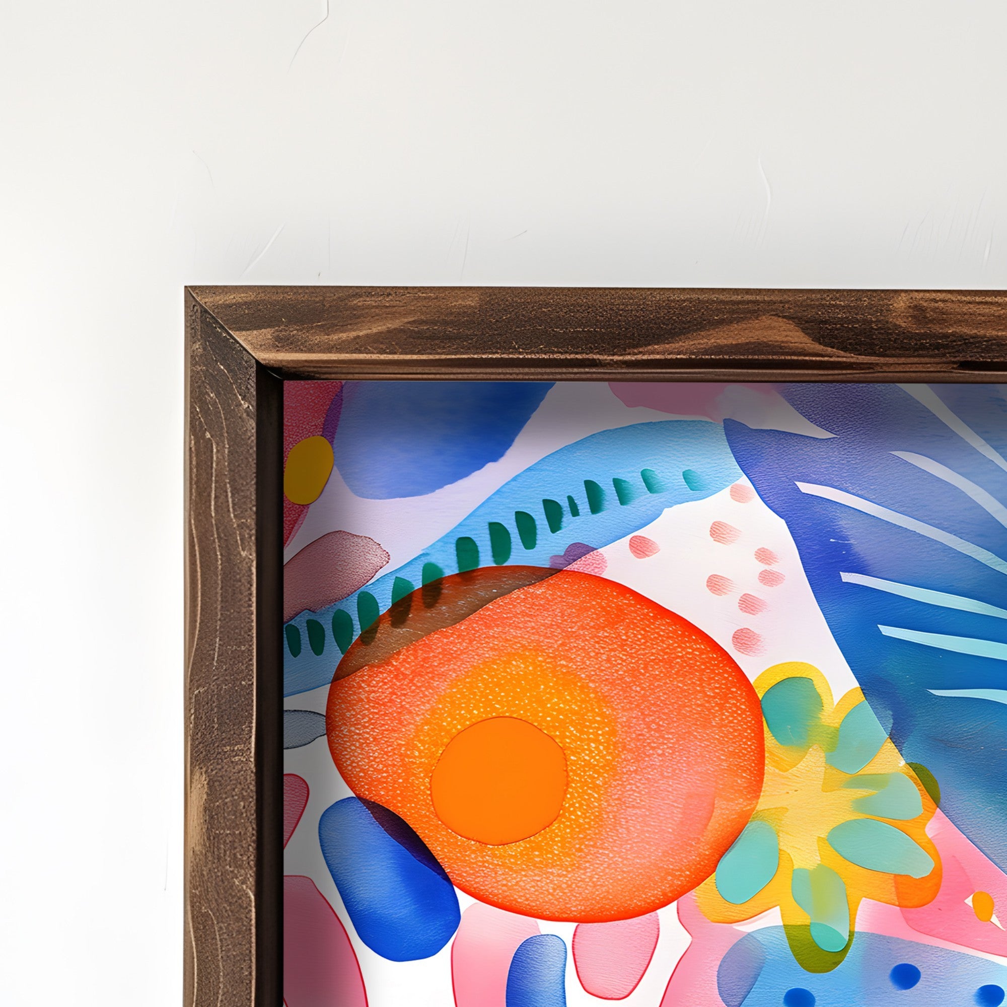 Quadro Decorativo MDF Emoldurado Multicolor 35x47cm - Impressão UV em Madeira de Pinho