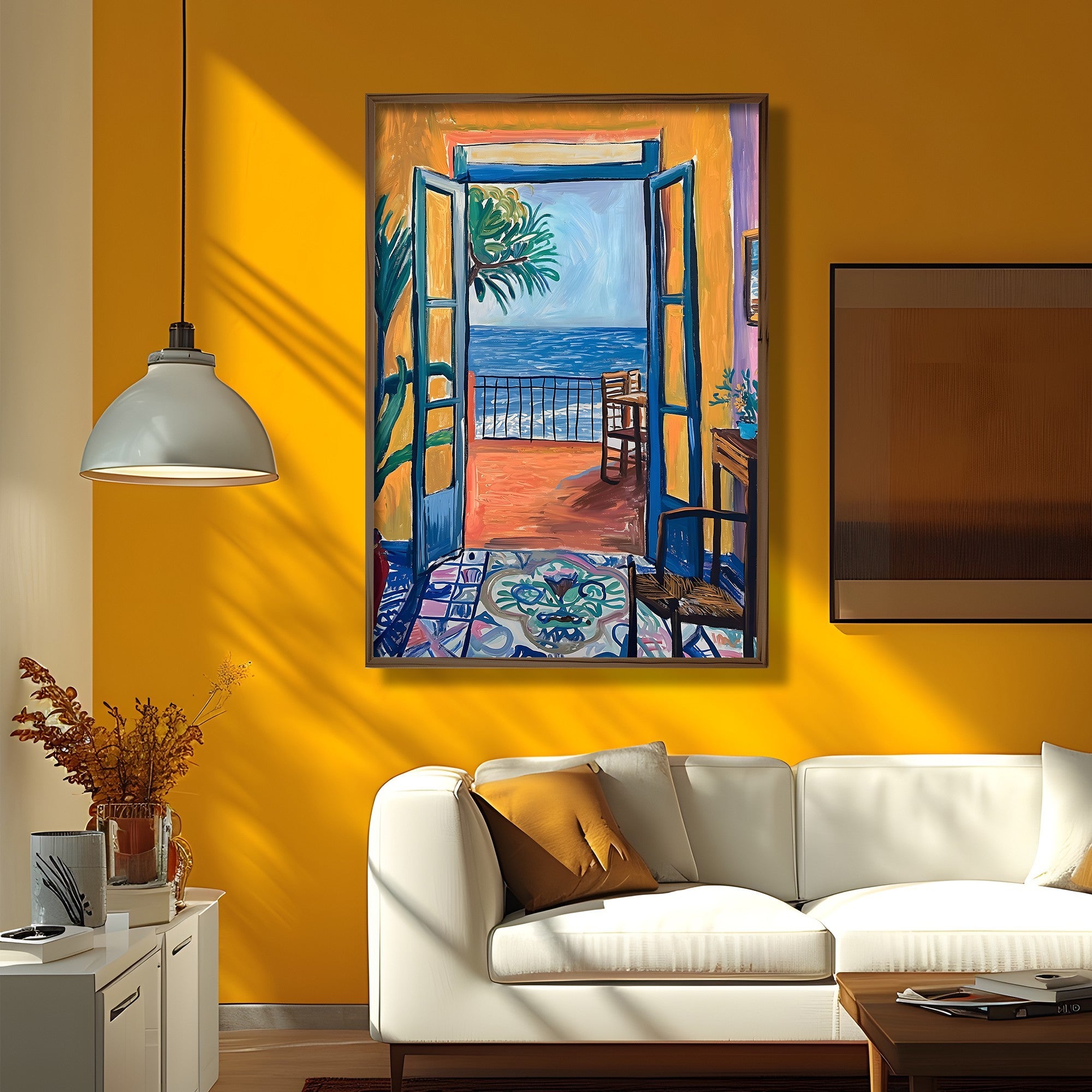 Quadro Decorativo MDF Emoldurado Multicolor 35x47cm - Impressão UV em Madeira de Pinho
