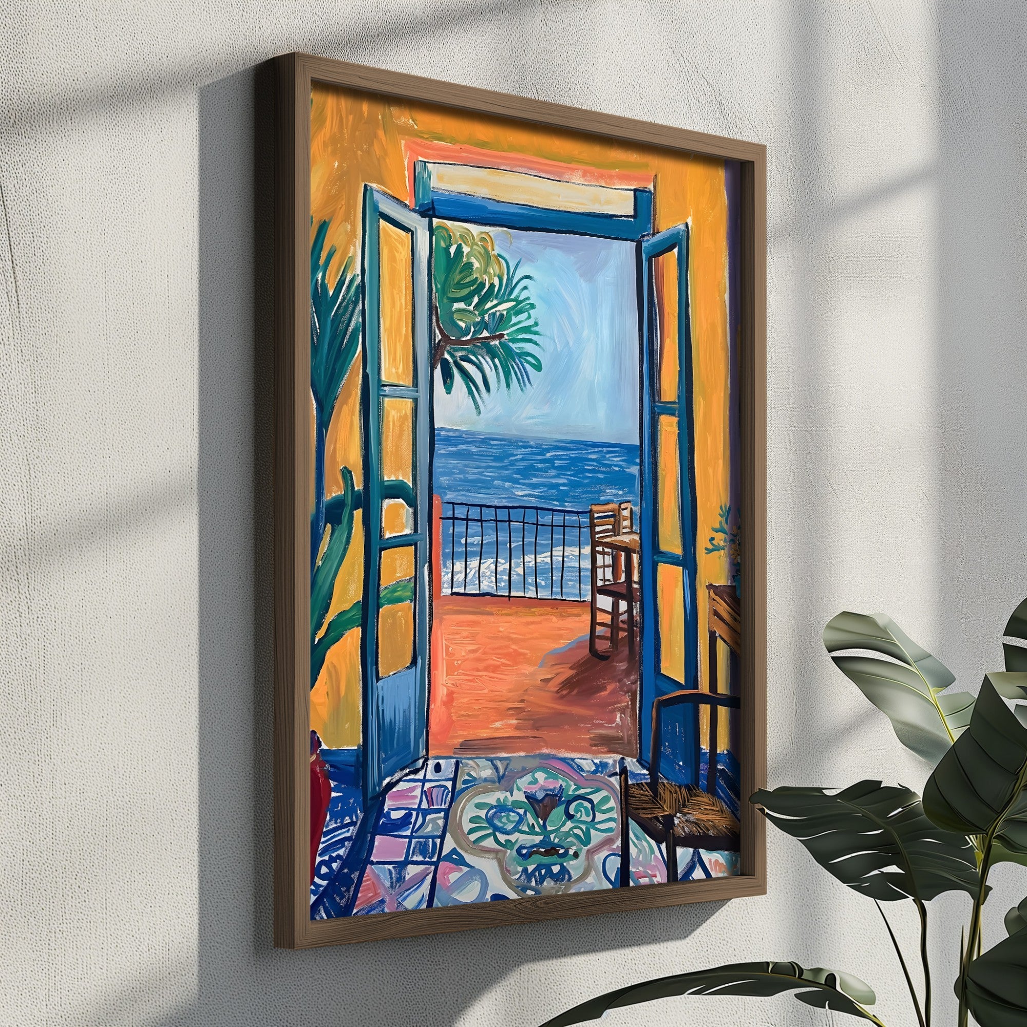 Quadro Decorativo MDF Emoldurado Multicolor 35x47cm - Impressão UV em Madeira de Pinho