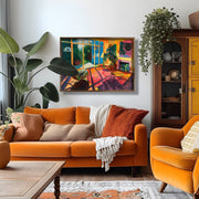 Quadro Decorativo MDF Emoldurado Multicolor 35x47cm - Impressão UV em Madeira de Pinho