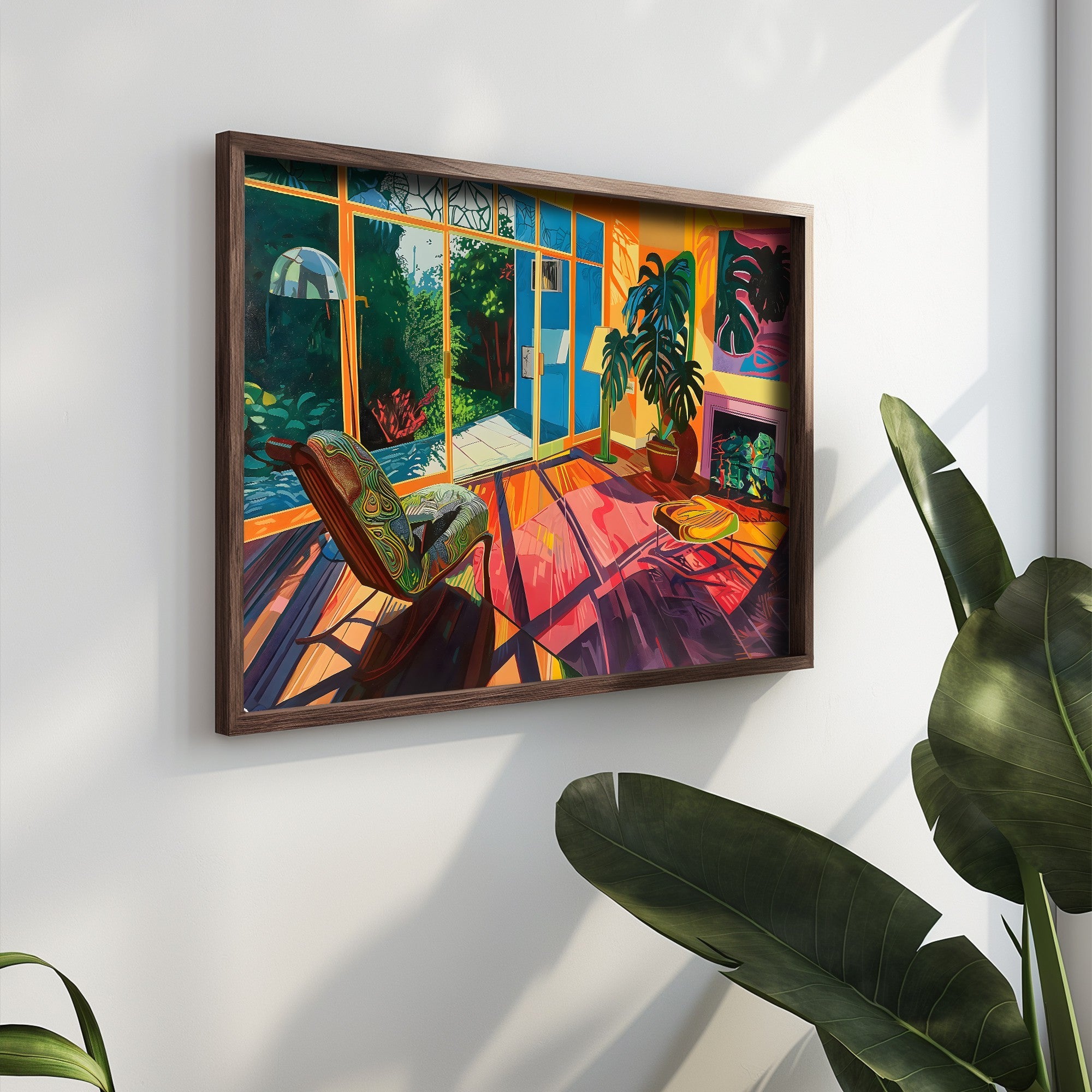 Quadro Decorativo MDF Emoldurado Multicolor 35x47cm - Impressão UV em Madeira de Pinho