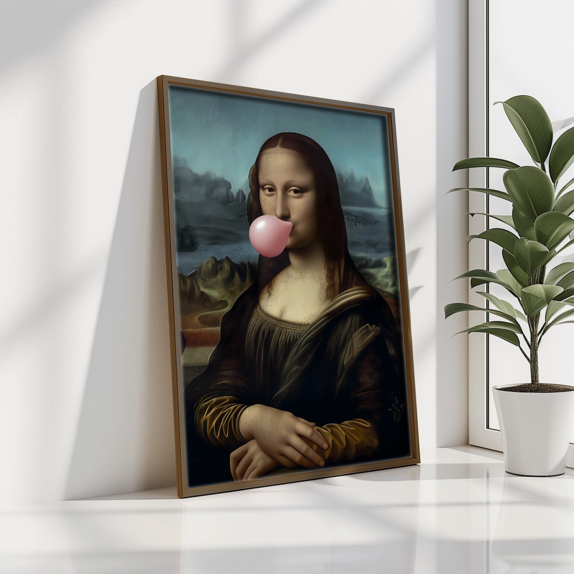 Quadro Decorativo MDF Emoldurado Multicolor 35x47cm - Impressão UV em Madeira de Pinho