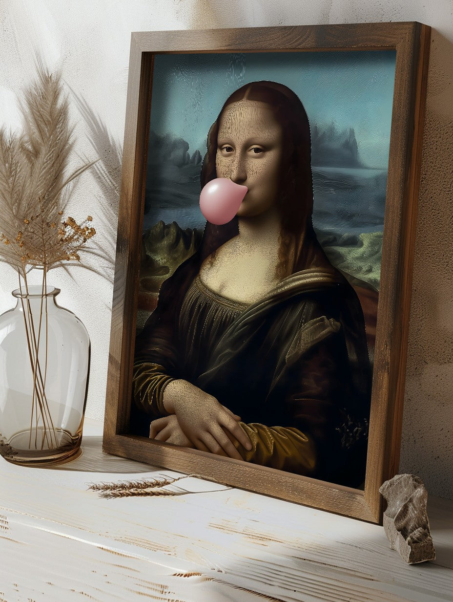 Quadro Decorativo MDF Emoldurado Multicolor 35x47cm - Impressão UV em Madeira de Pinho