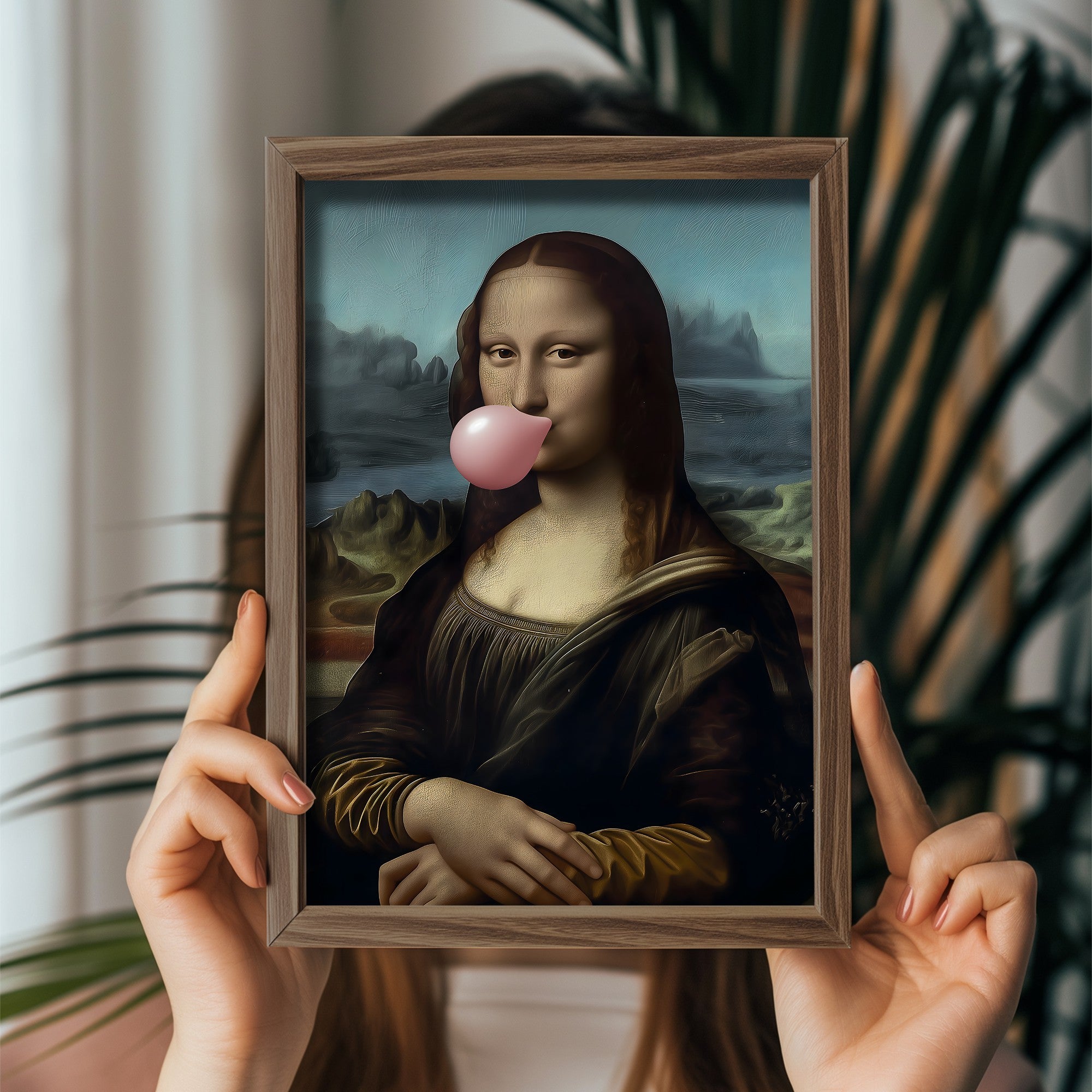 Quadro Decorativo MDF Emoldurado Multicolor 35x47cm - Impressão UV em Madeira de Pinho