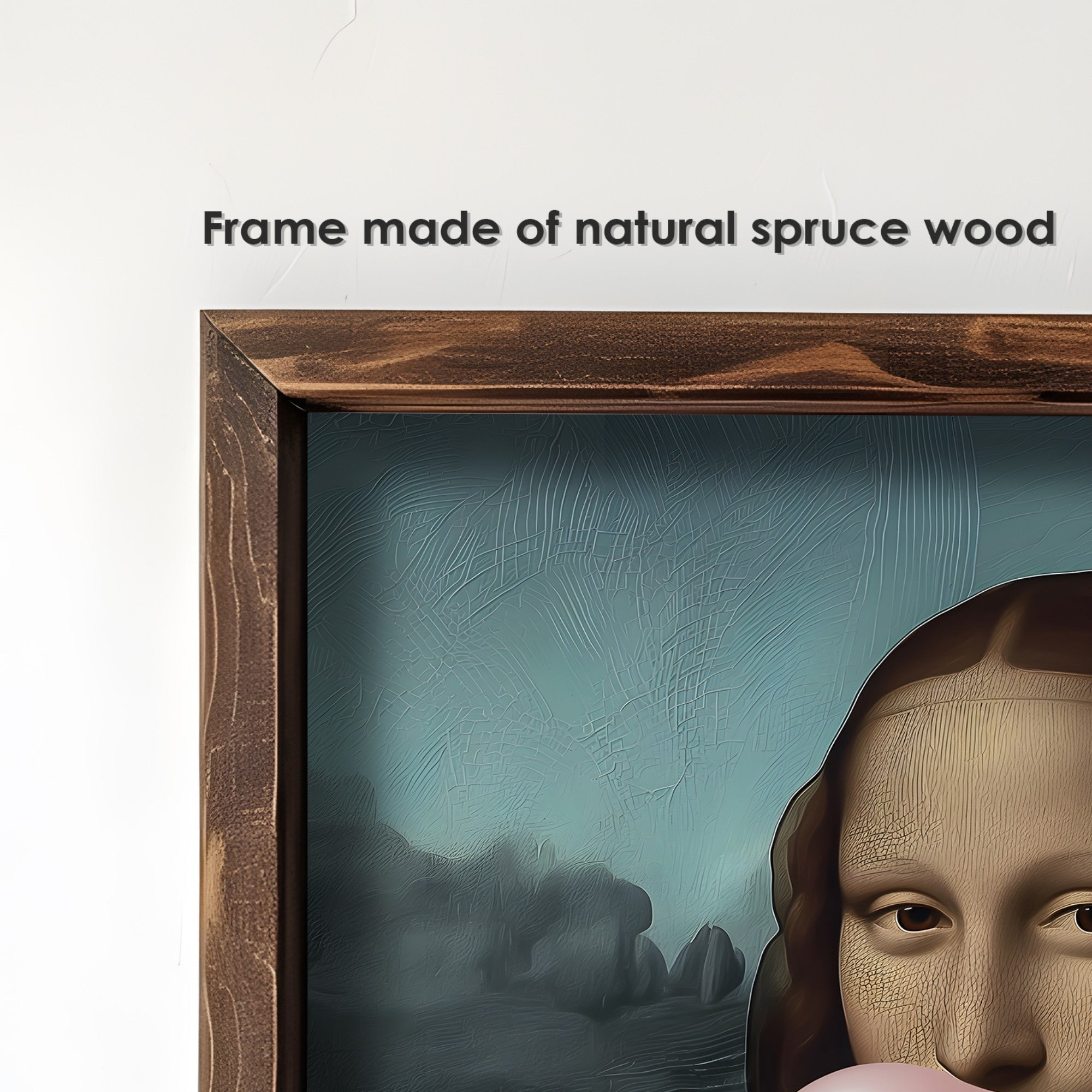 Quadro Decorativo MDF Emoldurado Multicolor 35x47cm - Impressão UV em Madeira de Pinho